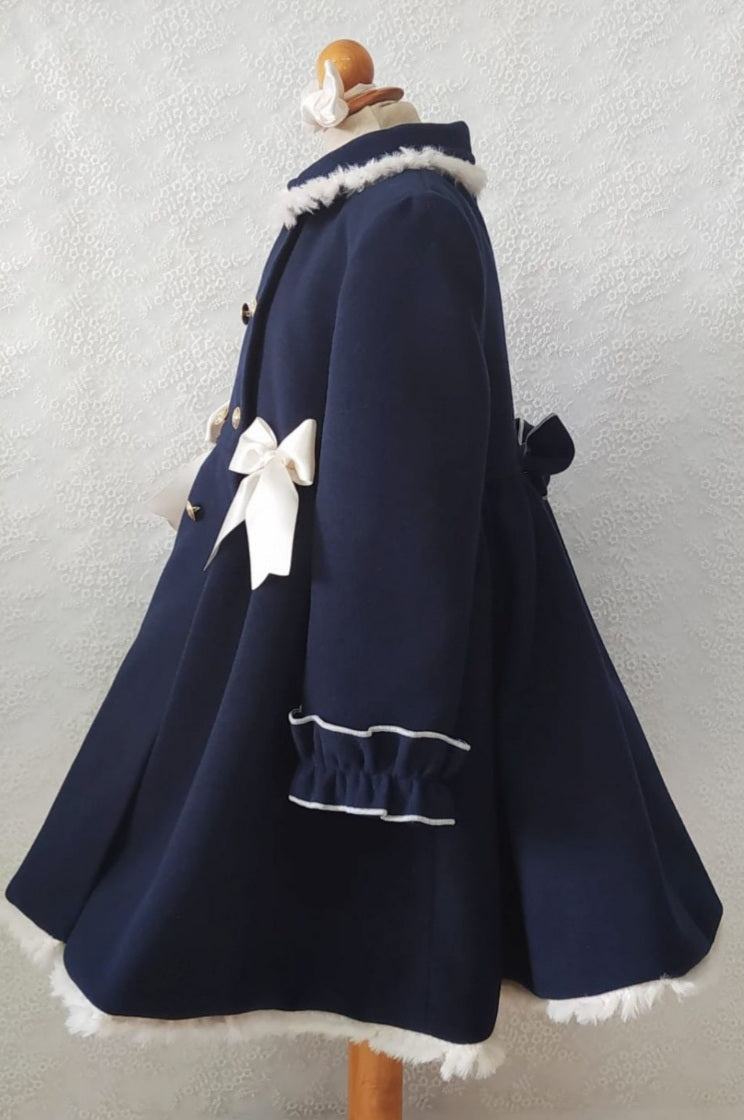 Sonata Navy Clara Coat (Made to order)