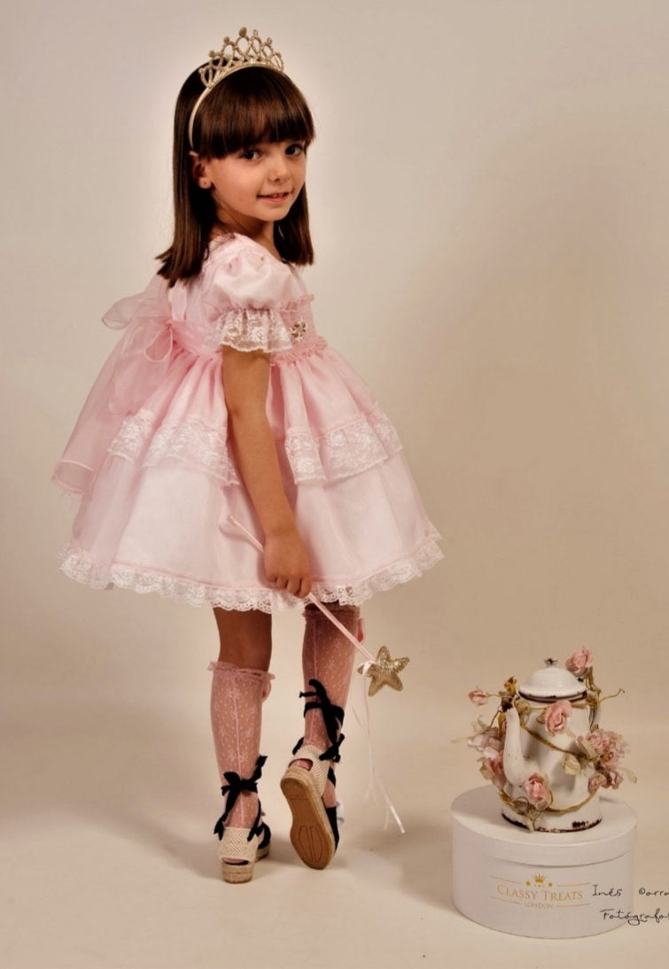 Sonata Girls Dalia Hand Smocked Dress - (Made to order)