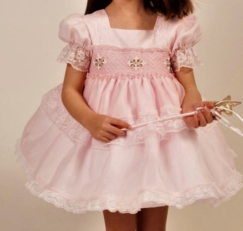 Sonata Girls Dalia Hand Smocked Dress - (Made to order)