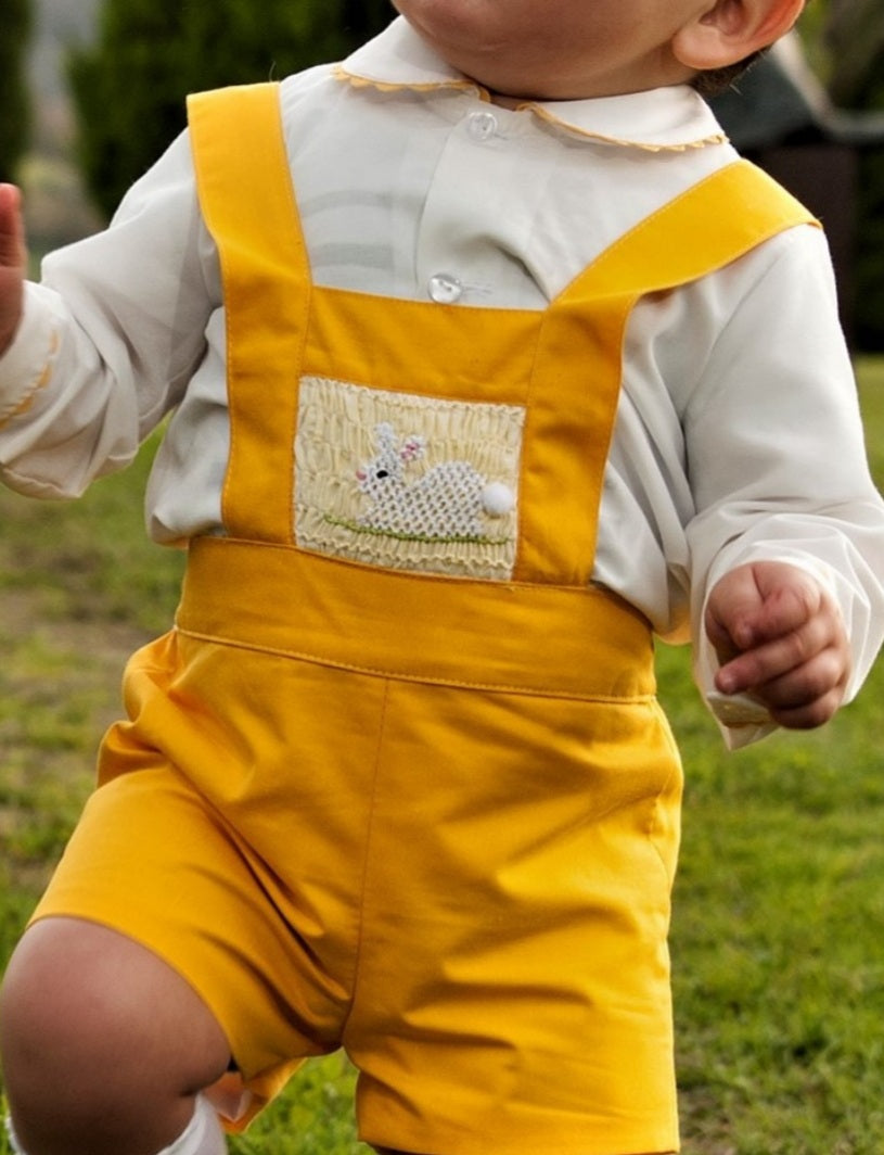 Sonata Bunny Easter Boys Smocked  Set (Made to order)