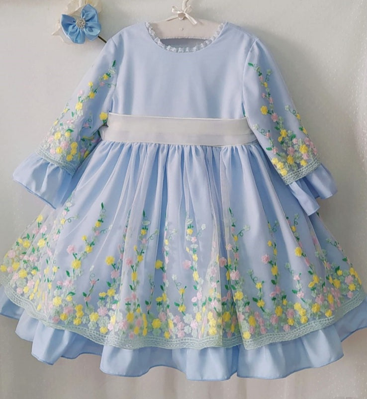 Sonata Blue Kelby Dress (Made to order)