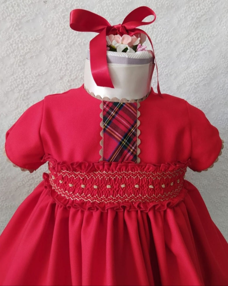 Sonata Smocked Classic Tartan Dress (Made to order)