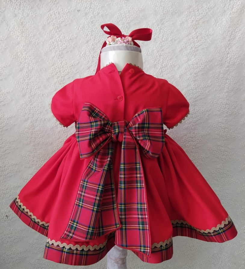 Sonata Smocked Classic Tartan Dress (Made to order)