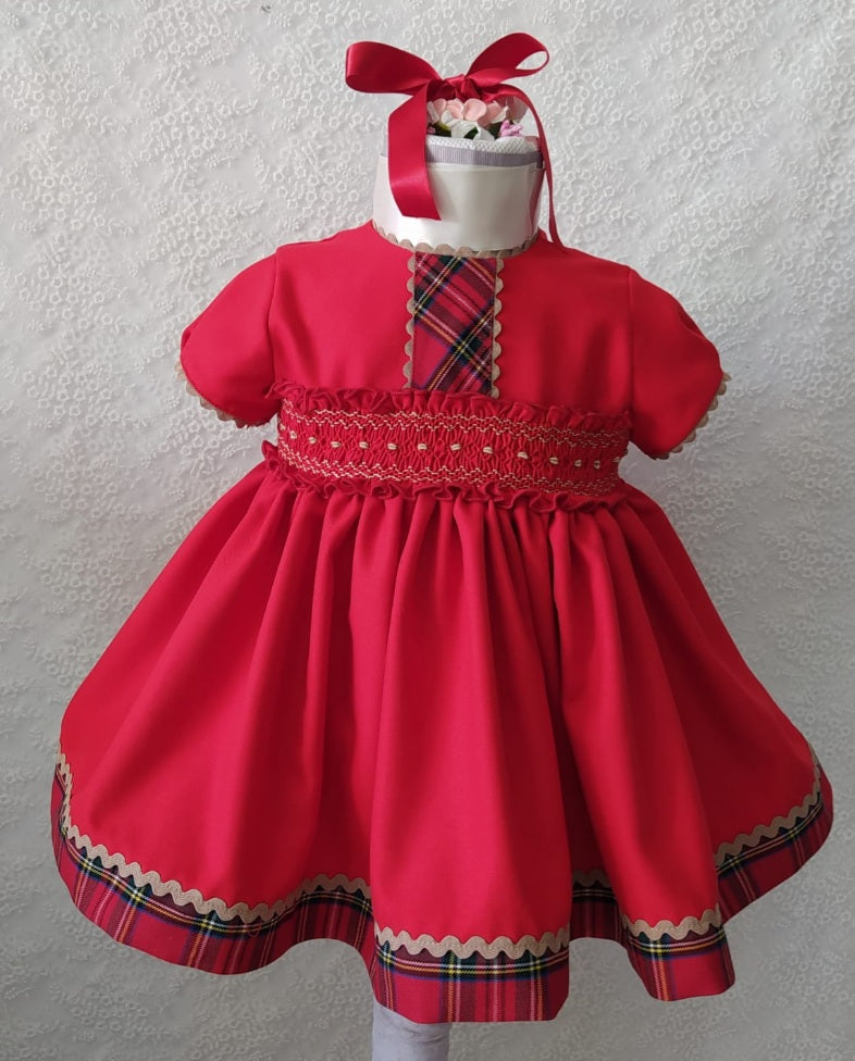 Sonata Smocked Classic Tartan Dress (Made to order)