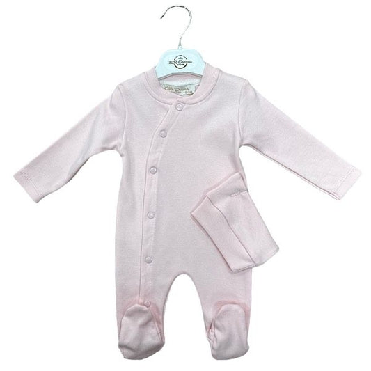 Babygirls Plain Pink Babygrow