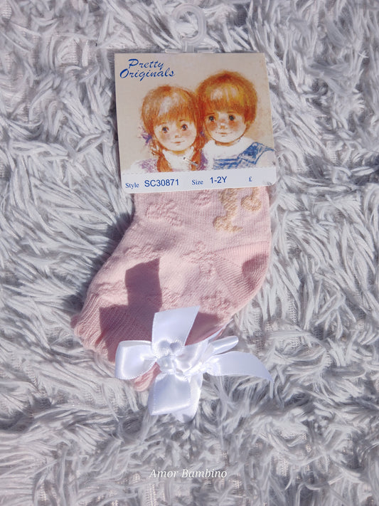 Pretty Originals Pink Socks