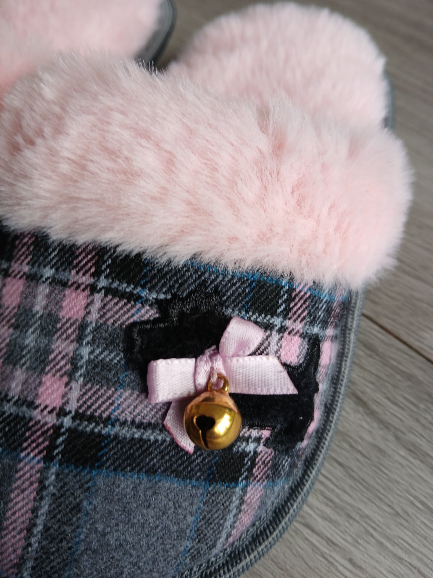 Girls Pink Fluffy Scotty Dog Slippers