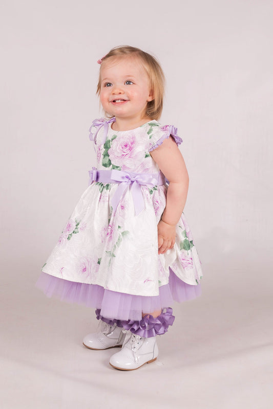 Baby Girls Lavender Rose Tulle Dress