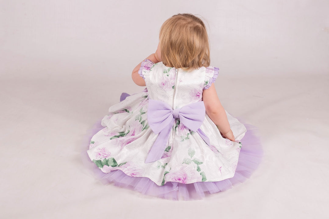 Baby Girls Lavender Rose Tulle Dress