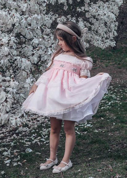 Sonata Girls Dalia Hand Smocked Dress - (Made to order)