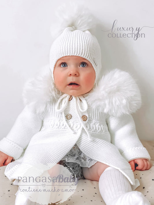 Pangasa Baby Ivory Fur Jacket - Preorder