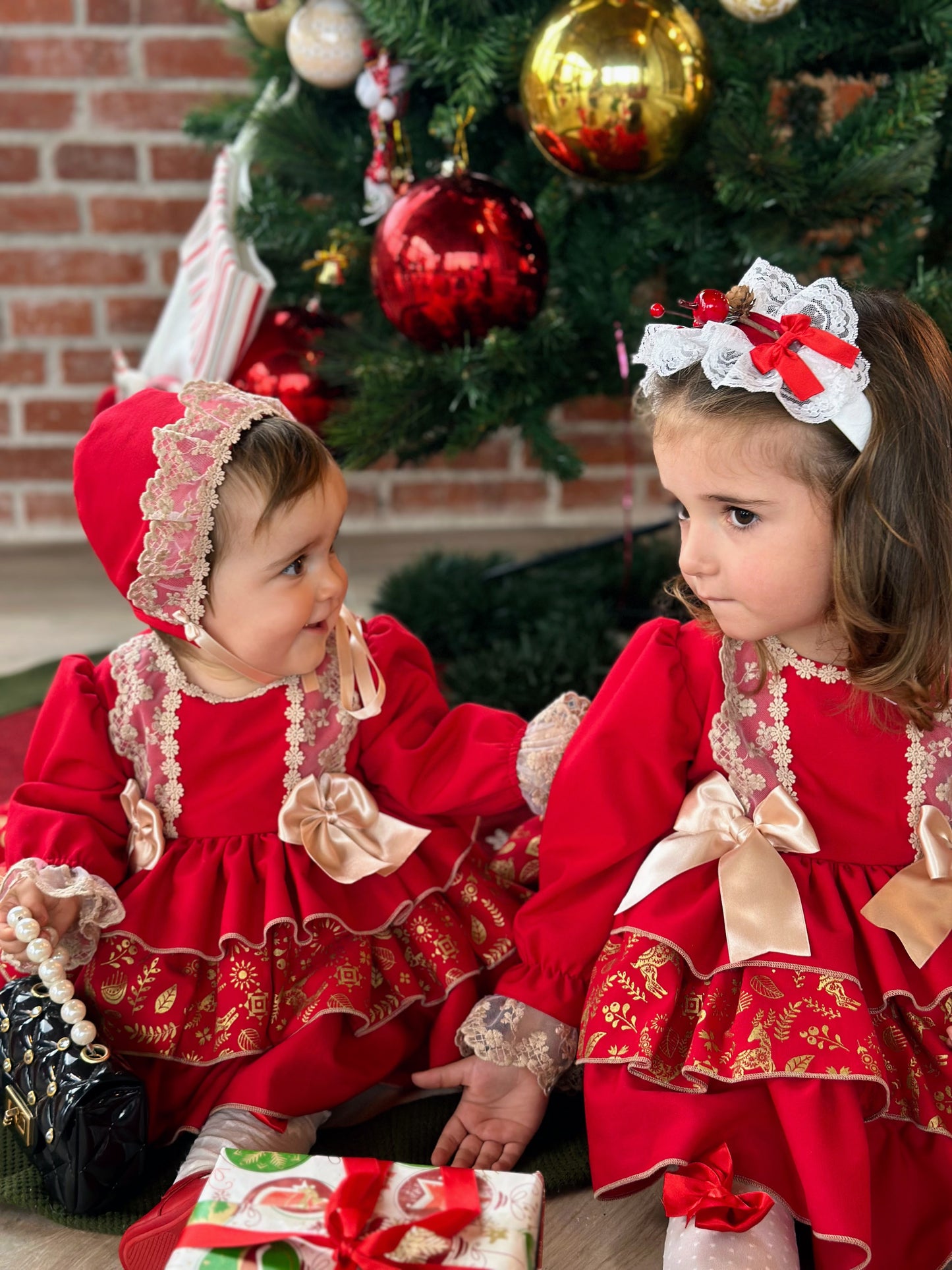 Traditional Red Christmas Dress (Made to order)