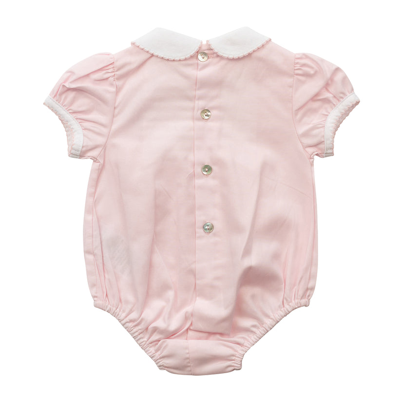 Baby Girls Pink Heart Romper