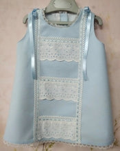 Baby Blue Pique Dress (Made to order)