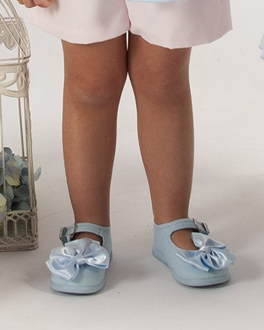 Light Blue Bow Shoes (Made to order)