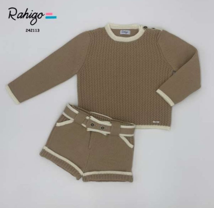 Rahigo AW24 Boys Knitted Jumper & Short Set - (preorder)