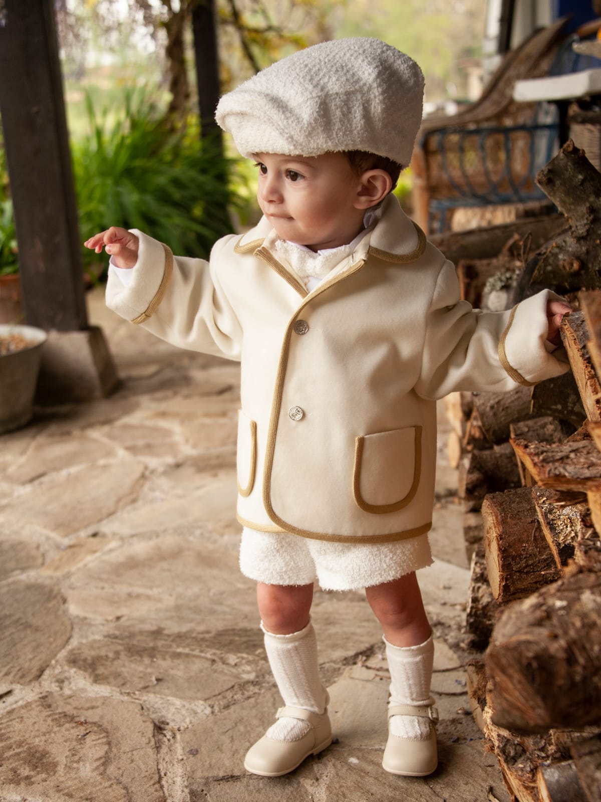 Sonata Boys Ivory Handmade Jacket (Made to order)