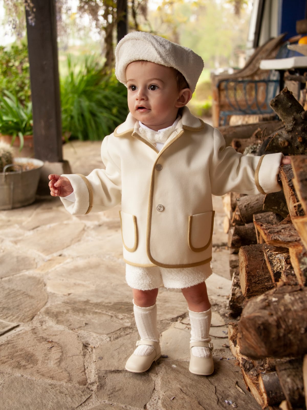 Sonata Boys Ivory Handmade Jacket (Made to order)