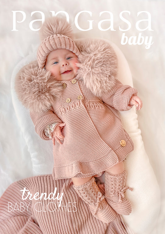 Pangasa Baby Vintage Pink Fur Jacket - Preorder