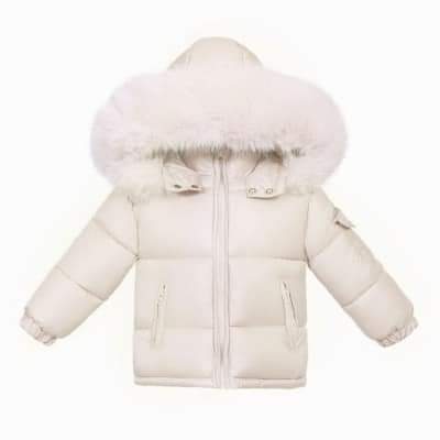 Pink Faux Fur Hooded Coat