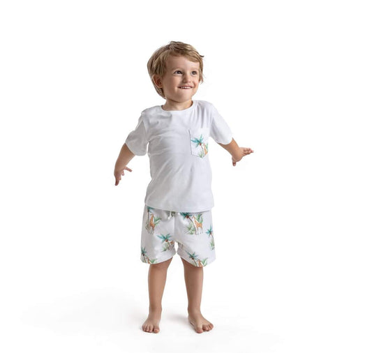 Meia Pata Boys Giraffe Top & Trunks