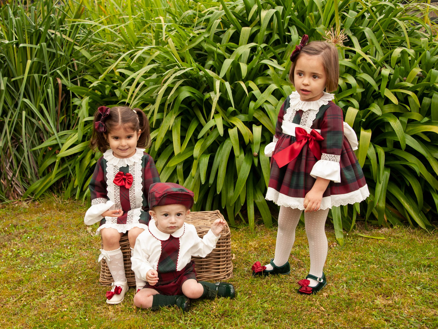 Red And Green Plaid Handmade Dress (Made to order)