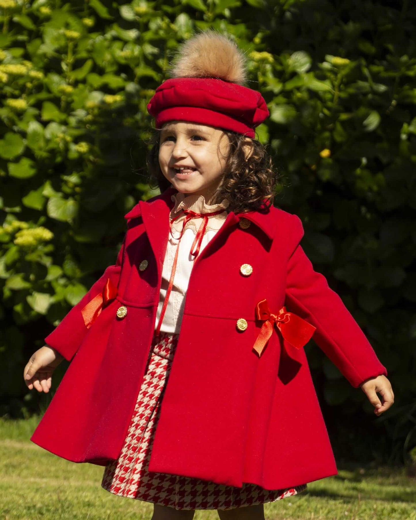 Girls Traditional Red Coat AW24 (Made to order)