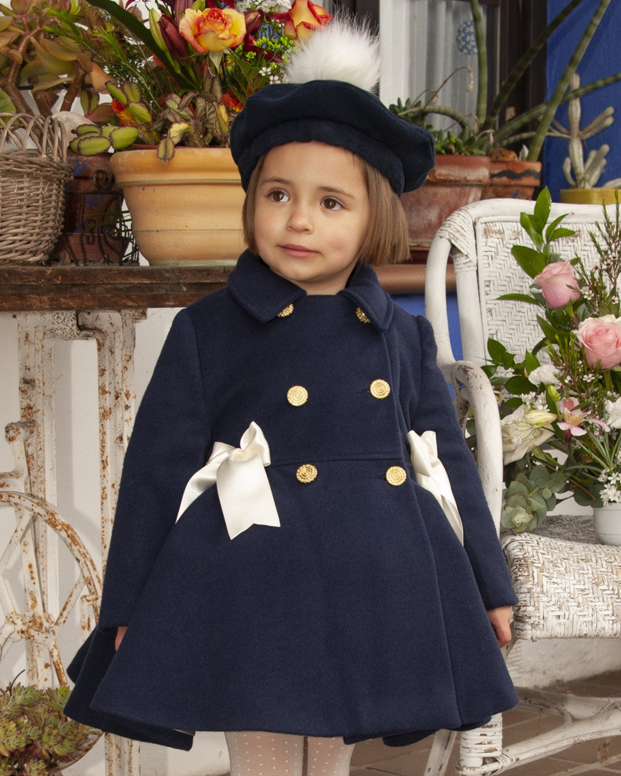 Sonata Navy Handmade Spanish Coat (Made to order)