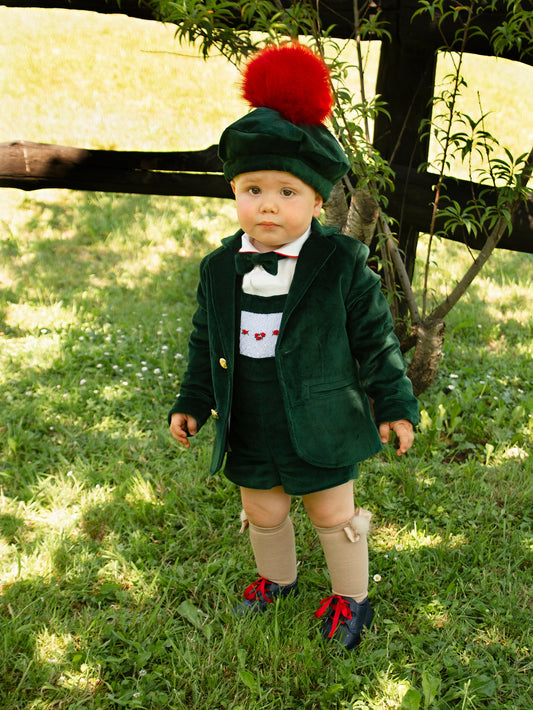 Sonata Handmade Boys Bottle Green Blazer AW (In stock 2years)