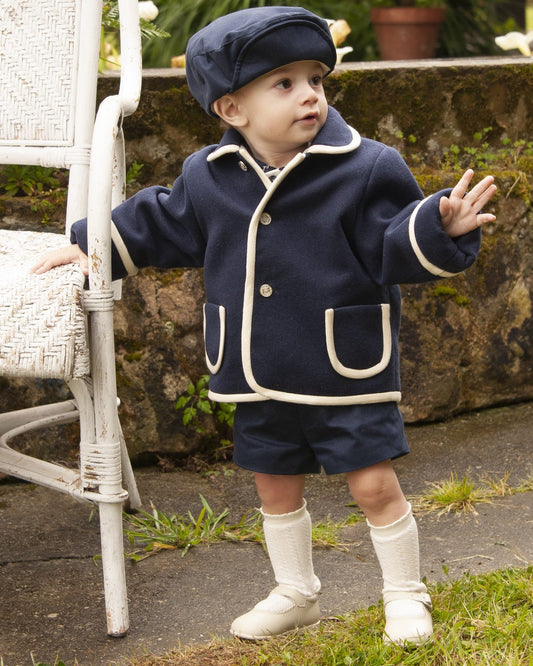 Sonata Boys Navy Persian Handmade Jacket (Made to order)