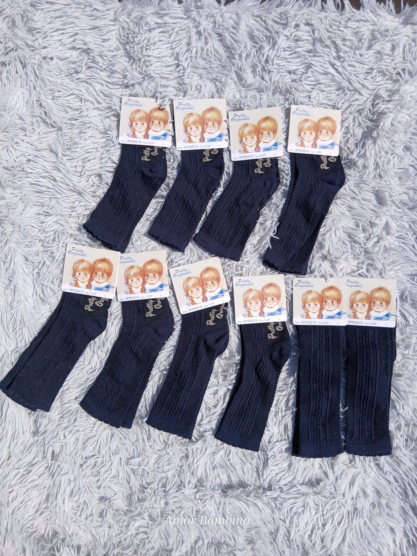 Pretty Originals Navy Socks (1 Pair)