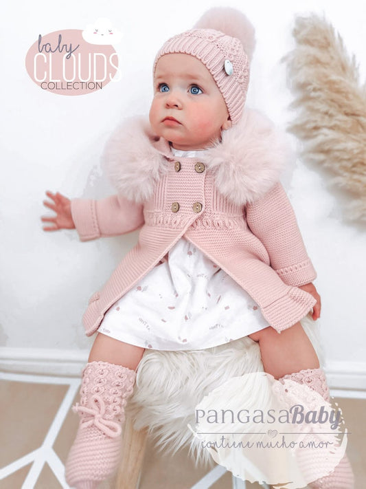 Pangasa Baby Powder Pink Fur Jacket - Preorder