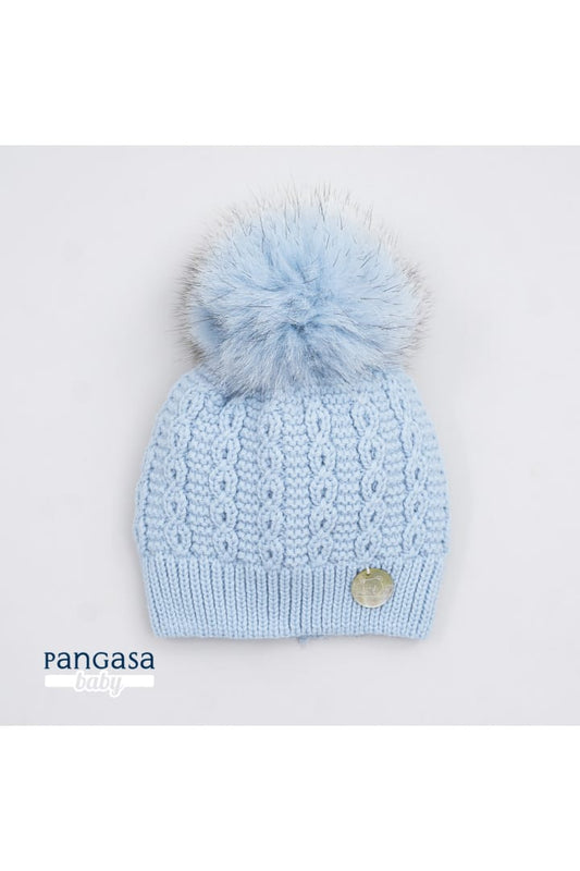 Pangasa Baby Faux Pom Cable Hat - 12 colours - Preorder