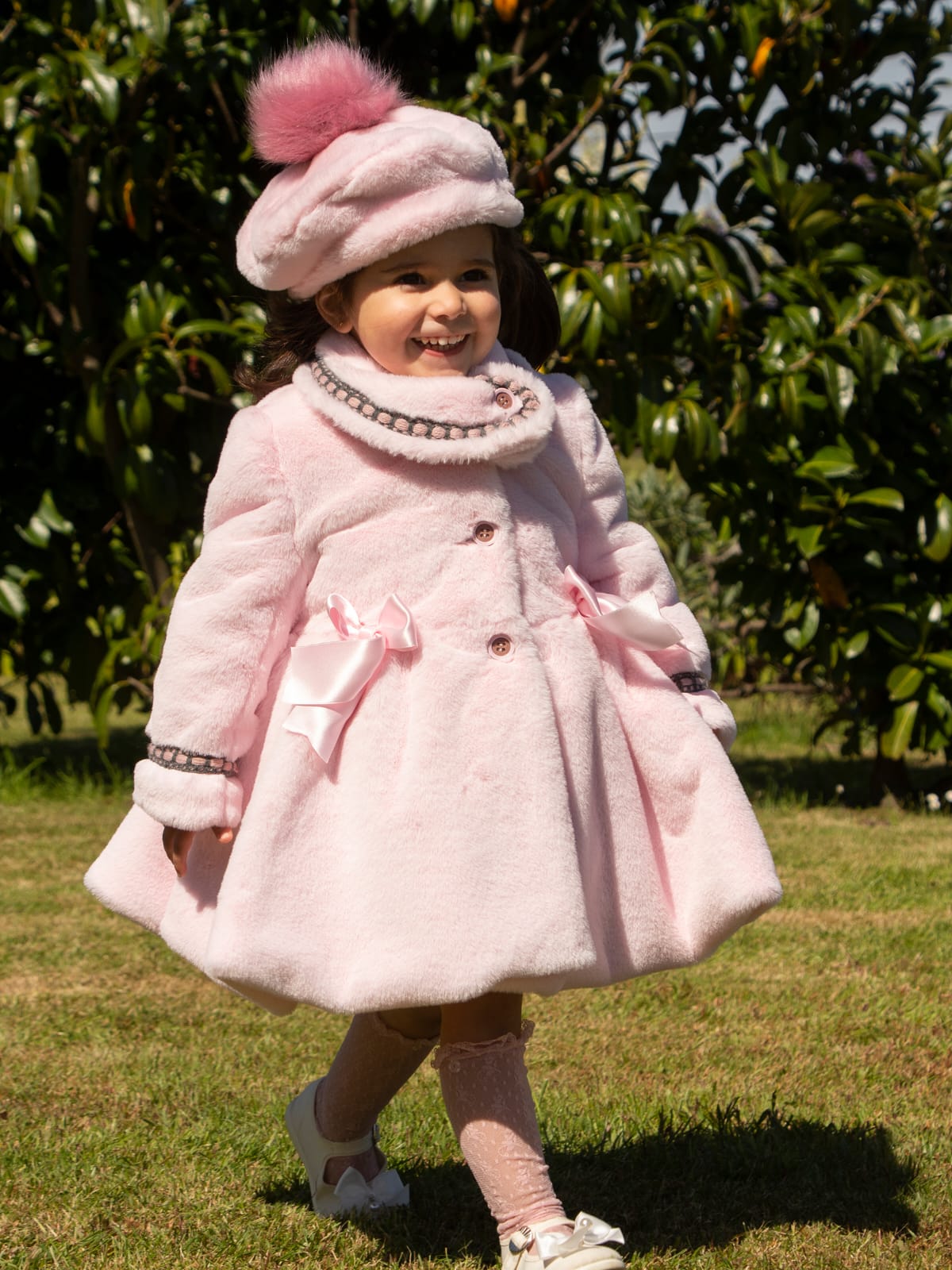 Handmade Pink Soft Fur Coat Sonata AW24 (Made to order)