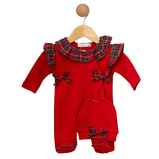 Red Tartan Babygrow