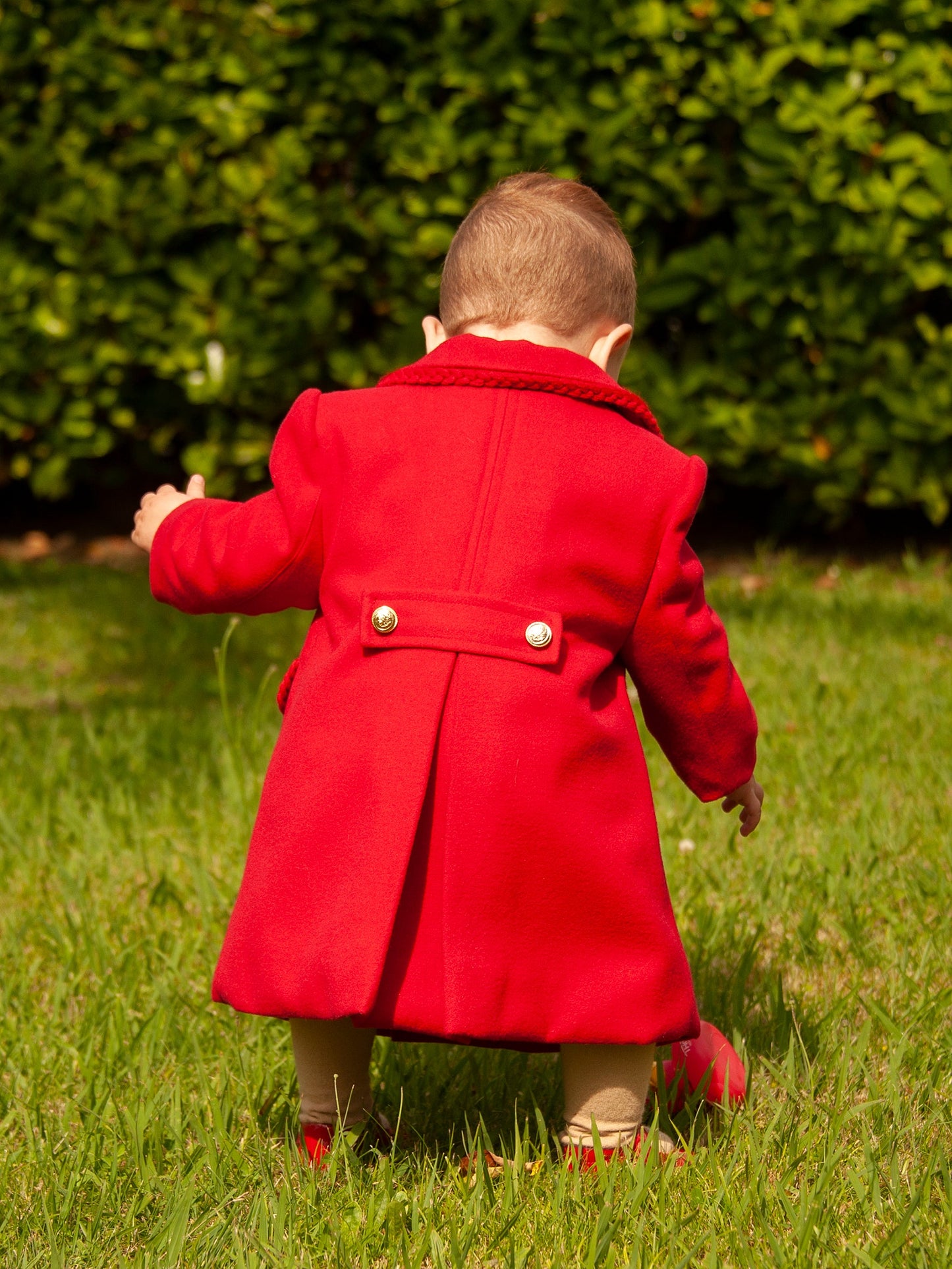 Sonata Boys Red Mouflon Coat (Made to order)