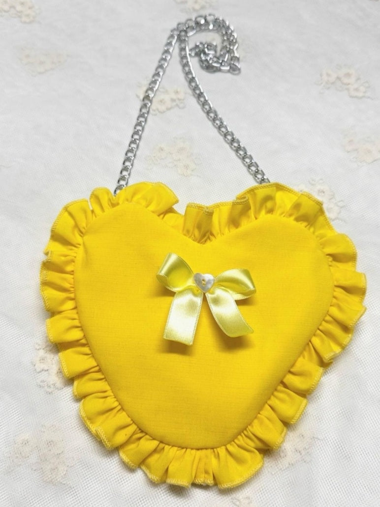 Yellow Heart Girls Handmade Bag - (Made to order)