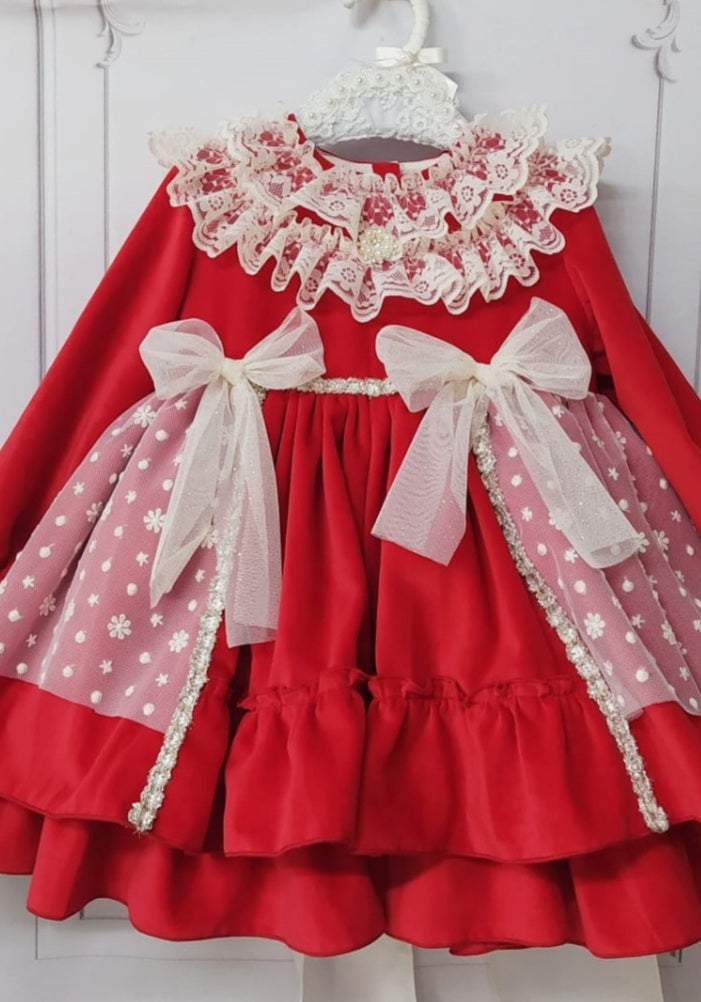 Sonata Red Hallie Dress Size 3y / 4y Ready to send