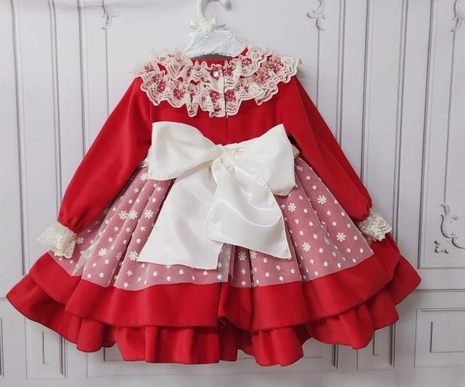 Sonata Red Hallie Dress Size 3y / 4y Ready to send