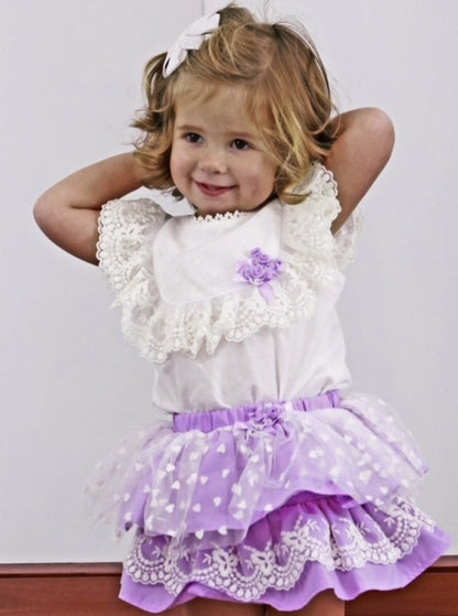 Frilly Lilac Skirt Set (Made to order)