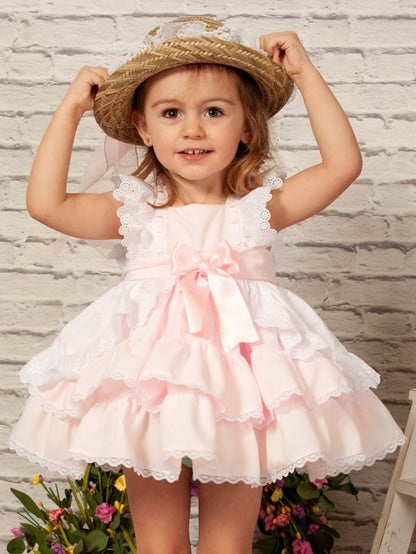 Girls Rosa Puffball Ruffle Dress (Made to order)