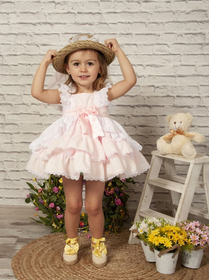 Girls Rosa Puffball Ruffle Dress (Made to order)