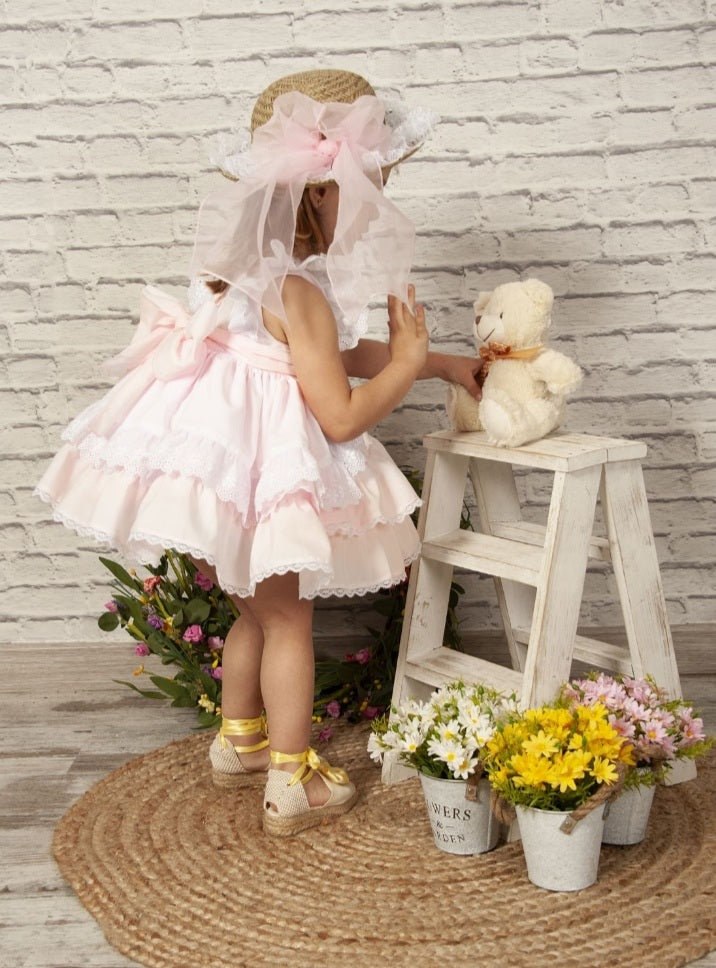 Girls Rosa Puffball Ruffle Dress (Made to order)