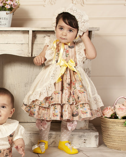 Sonata Rabbit Print Puffball Dress (Made to order)