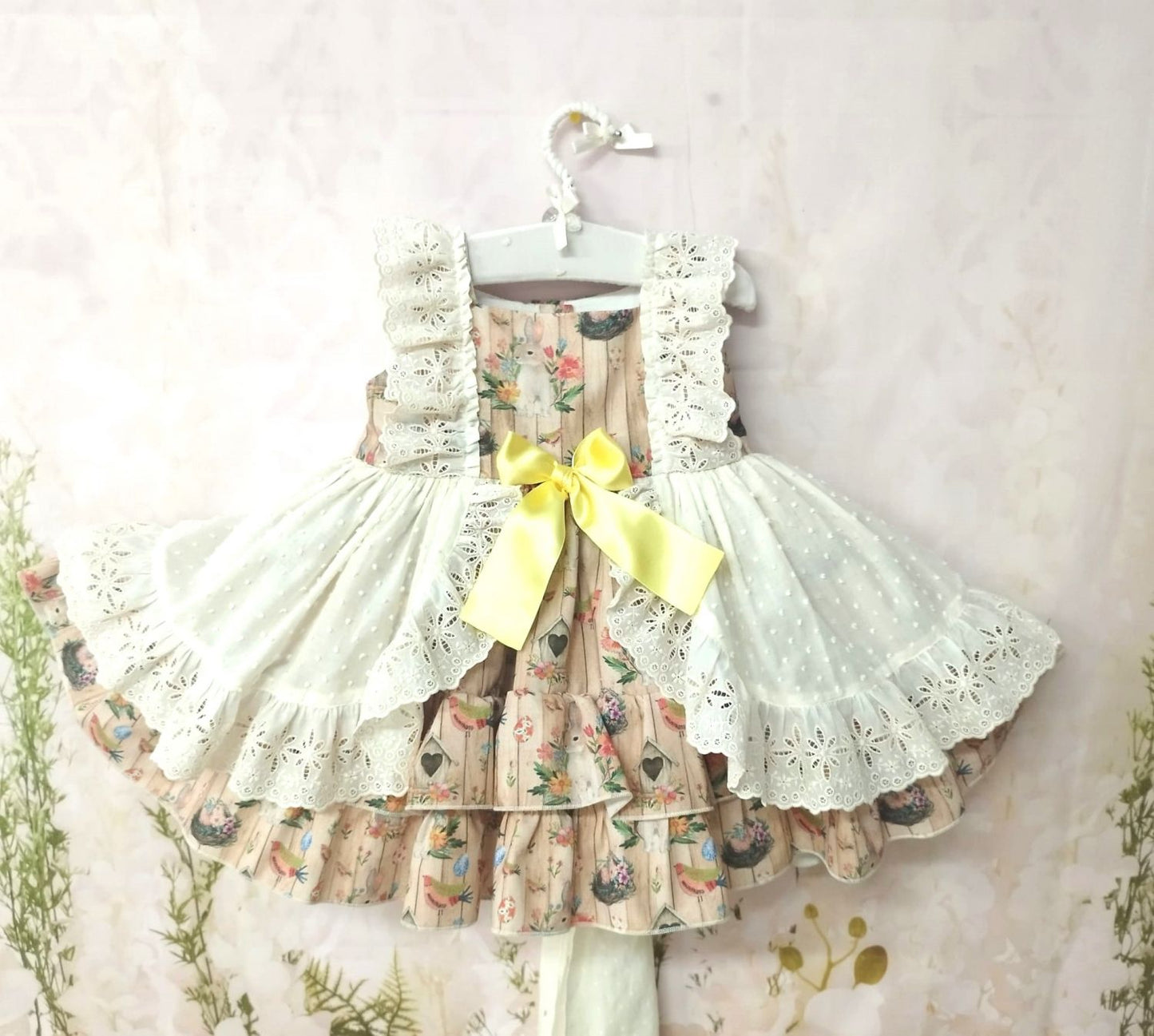 Sonata Rabbit Print Puffball Dress (Made to order)