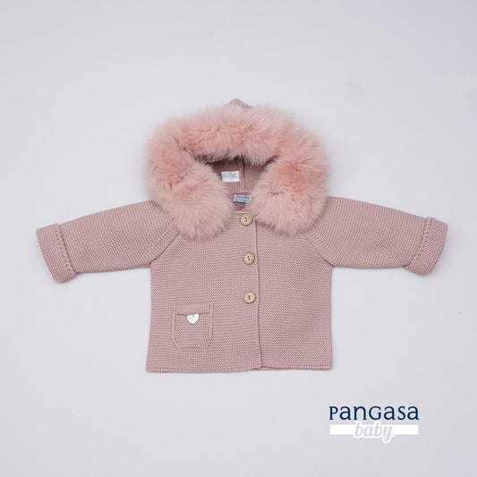 Pangasa Baby Luxury Fur Jacket Vintage Pink - Preorder