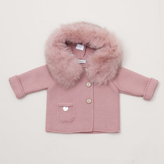 Pangasa Baby Luxury Fur Rose Jacket - Preorder