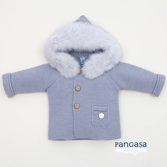 Pangasa Baby Luxury Fur Jacket Grey - Preorder