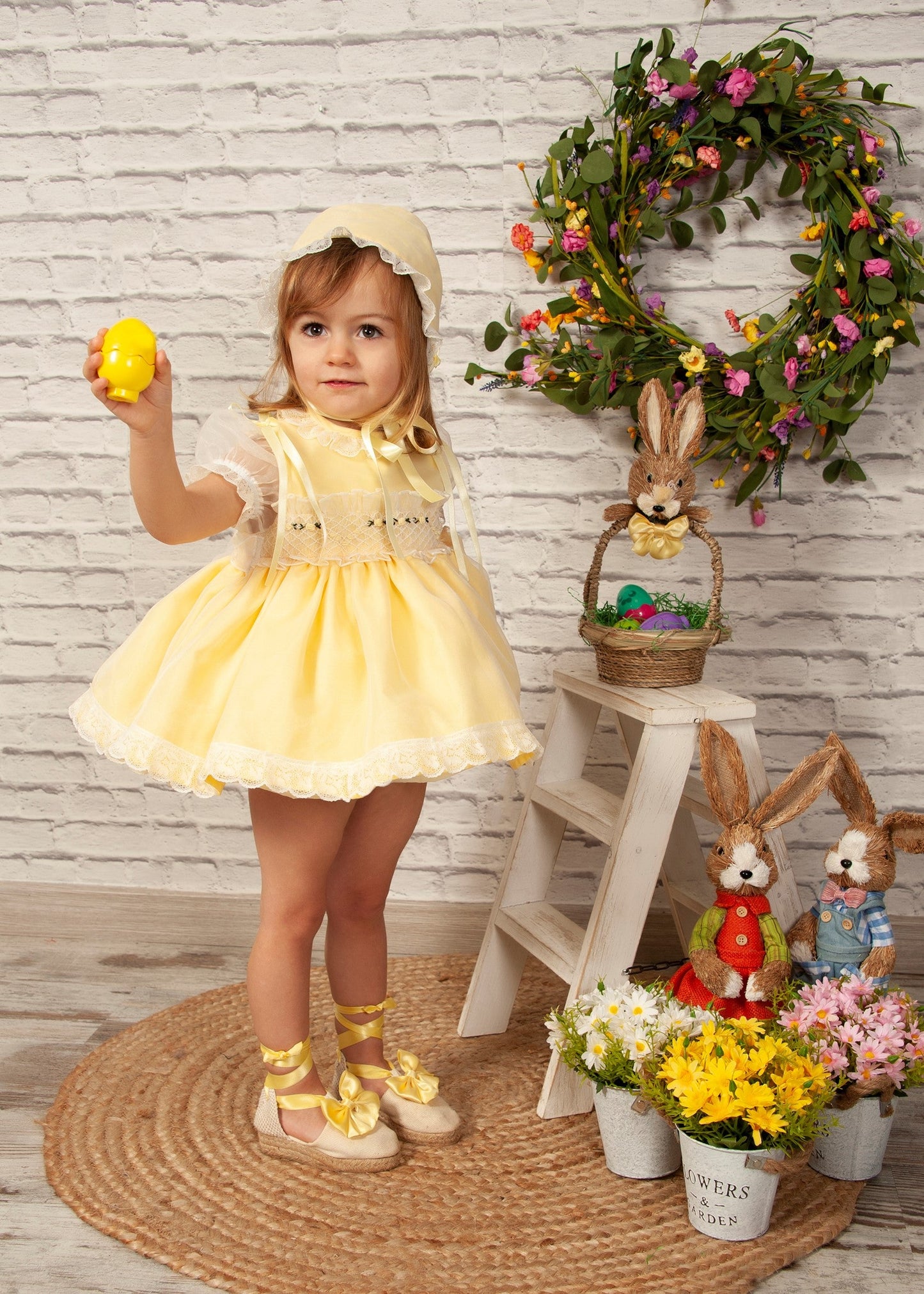 Sonata Yellow Smock Dress (Made to order)