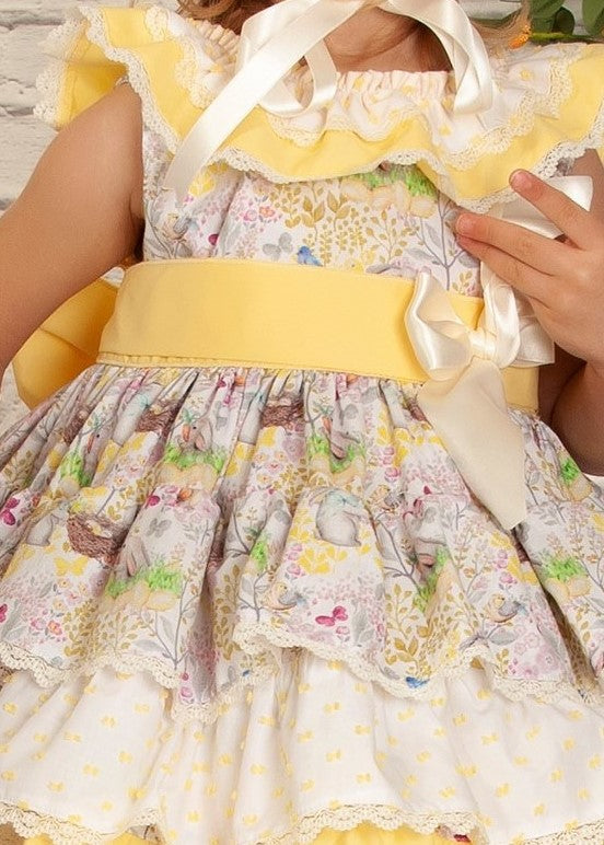 Sonata Easter Print Dress (Made to order)